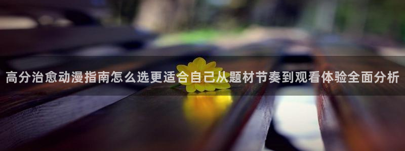 晚安动漫里番在线观看:高分治愈动漫指南怎么选更适合自己从题材节奏到观看体验全面分析配图
