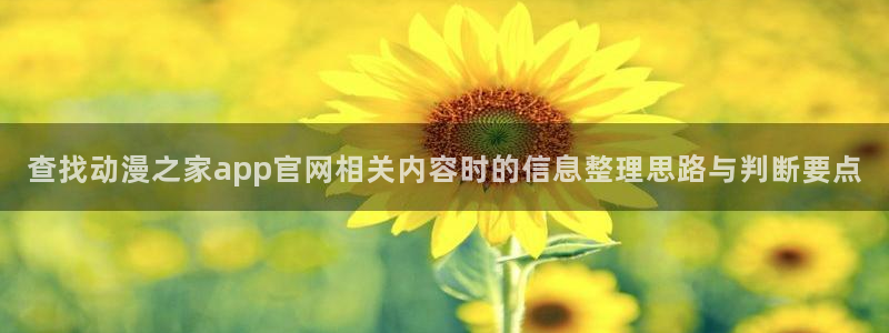 伦理里番动漫在线观看:查找动漫之家app官网相关内容时的信息整理思路与判断要点配图